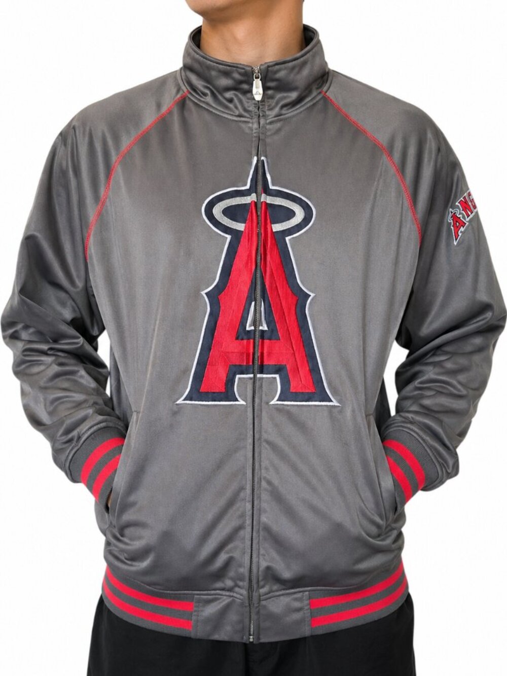 Majestic MLB Anaheim Angels Track Jacket - LT